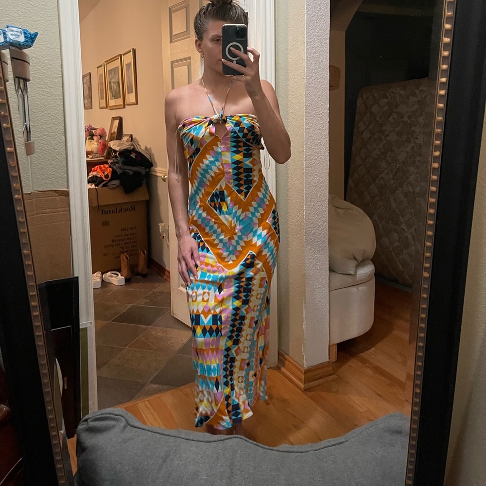 Zara Summer Pattern Dress, Never worn (tags on still)